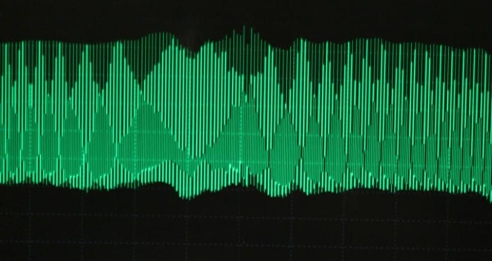 Image: As the listener moves farther away, the words become fainter and more difficult to discern as they echo off the walls.