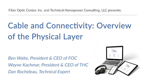Webinar thumbnail image of cable and connectivity overview of the physical layer