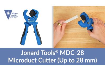 Video: Jonard Tools MDC-28 Fiber Optic Microduct Cutter (Up to 28 mm)