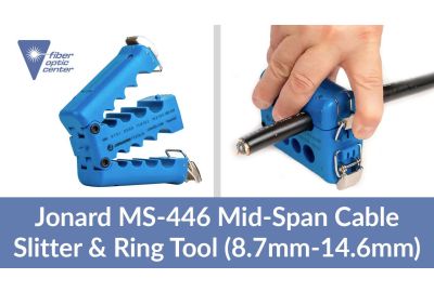 Video thumbnail of Jonard MS-446 Mid-Span Cable Slitter & Ring Tool