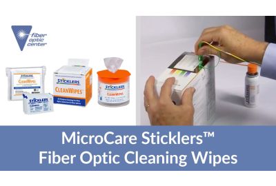  thumbnail image of CleanWipes cleaning a connector