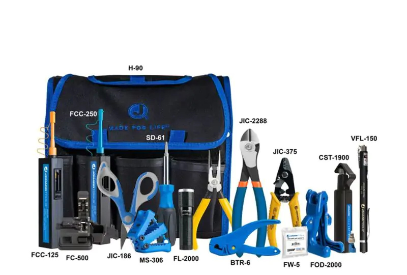 Jonard TK-151 Fiber Termination Kit+ w/ Ferrule Cleaners, Cleaver