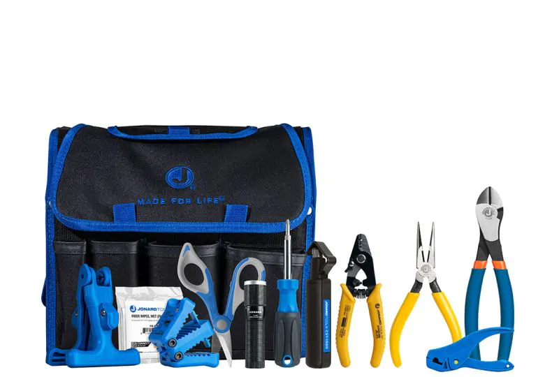 Jonard TK-151 Fiber Termination Kit+ w/ Ferrule Cleaners, Cleaver