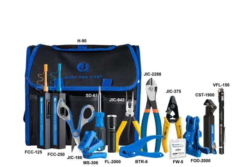 Jonard TK-161 Fiber Termination Kit+ with Ferrule Cleaners & VFL