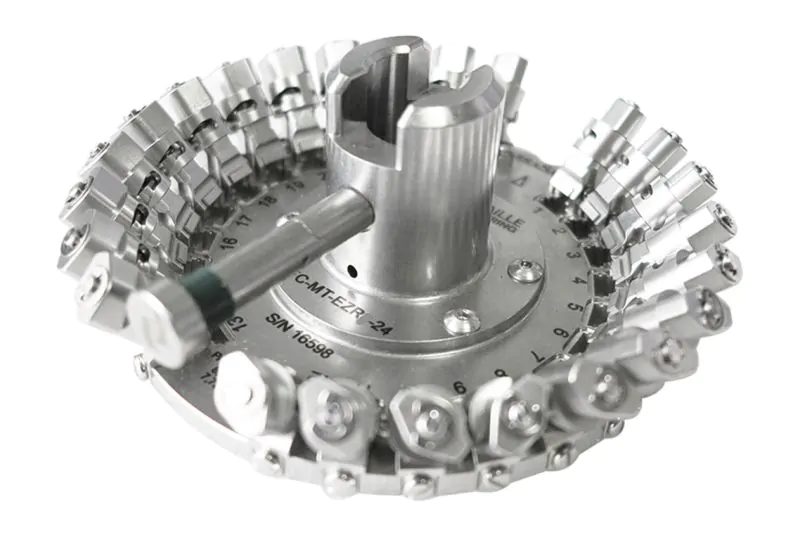 Domaille AbraSave® 'C' 24-Port MT Polishing Fixture - Rapid Clamp