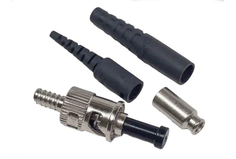 Amphenol ST Connector, 144µm Stainless Steel Ferrule, Metal Body