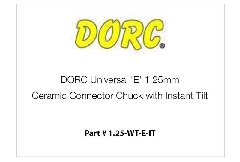 Mandril de conector cerámico DORC universal 'E' de 1.25 mm con
