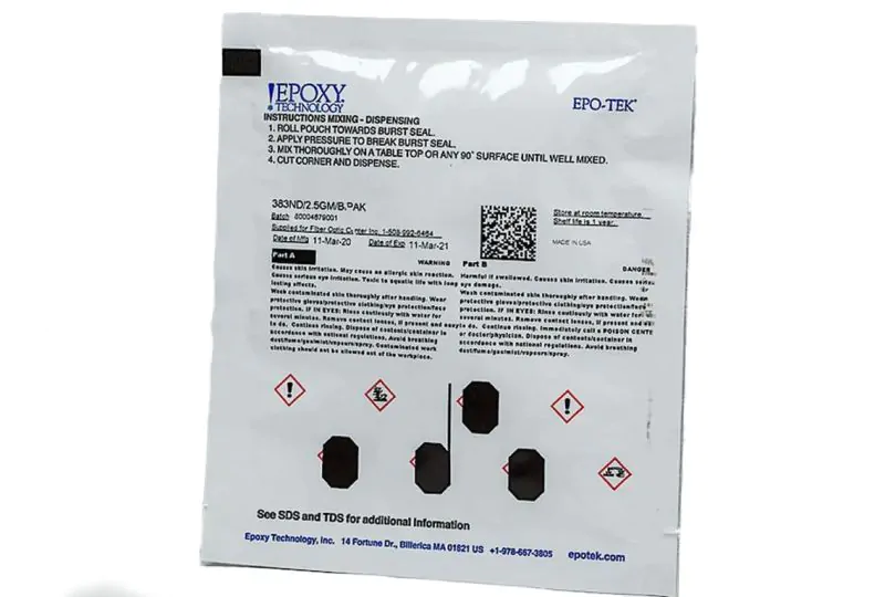EPOTEK® 383ND High Temperature Epoxy, Heat Cure (2.5g)