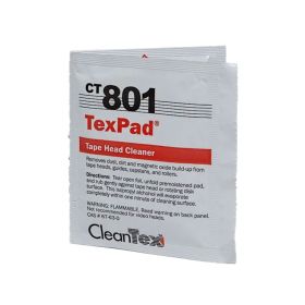 Cleantex CleanTex CT801Z TexPad Tape Head Cleaner Wipes, 3x4