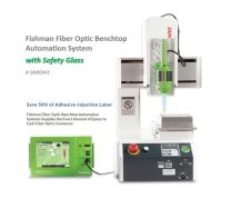 Fishman Automated Benchtop Fiber Optic Epoxy Dispenser with Floor Standing Safety Glass Enclosure (Option 2)