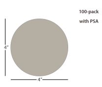 Disque de film de rodage en carbure de silicium ÅngströmLap® - 4 pouces 0.5µm (micron), PSA