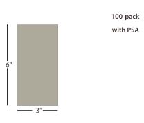 Feuille de film de rodage en carbure de silicium ÅngströmLap® - 3 x 6 pouces 1µm (micron), PSA
