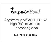 ÅngströmBond® AB9018-1.62 High Refractive Index Adhesive, UV Cure (3cc Automatic Syringe)