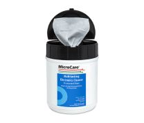 MicroCare MultiTask Surface Electronic Cleaner, 70% Isopropyl Alcohol Cleaning Wipes - 100/Tub