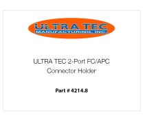 ULTRA TEC 2-Port FC/APC Connector Holder