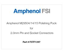 Amphenol M29504/14/15 Polishing Puck for 2.0mm Pin and Socket Connectors