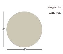 ÅngströmLap® Sequoia Diamond Lapping Film Disc - 4 inch 0.2µm (micron), PSA
