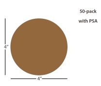 ÅngströmBrush® Cerium Oxide Flock Pile Lapping Film Disc - 4 inch 1μm (micron), PSA