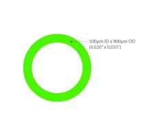 LightTube 900μm Furcation Tubing - PVDF - Green