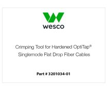 Crimping Tool for Hardened OptiTap® Singlemode Flat Drop Fiber Cables