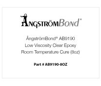 ÅngströmBond® AB9190 Klares Epoxidharz mit niedriger Viskosität, Aushärtung bei Raumtemperatur (8 oz)