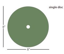 ÅngströmLap® Sequoia Diamond Lapping Film Disc - 8 inch 30µm (micron), Hole