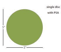 ÅngströmLap® Sequoia Diamond Lapping Film Disc - 5 inch 30µm (micron), PSA