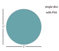 ÅngströmLap® Sequoia Diamond Lapping Film Disc - 5 inch 9µm (micron), PSA