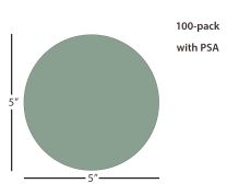 ÅngströmLap® Silicon Carbide Lapping Film Disc - 5 inch 30µm (micron), PSA