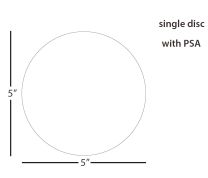 3M™ 869XW Final Polish Lapping Film Disc - 5 inch, PSA