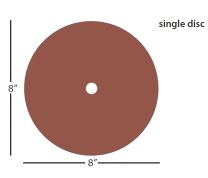 ÅngströmLap® Sequoia Diamond Lapping Film Disc - 8 inch 5µm (micron), Hole