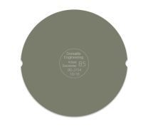 Domaille Locking Rubber Polishing Pad - 5" Disc, 85 Durometer