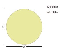 ÅngströmLap® Aluminum Oxide Lapping Film Disc - 5 inch 3µm (micron), PSA
