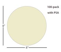 ÅngströmLap® Aluminum Oxide Lapping Film Disc - 8 inch 0.5µm (micron), PSA