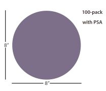 ÅngströmLap® Silicon Carbide Lapping Film Disc - 8 inch 16µm (micron), PSA
