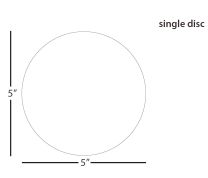 3M™ 263X Aluminum Oxide Lapping Film Disc - 5 inch 0.05µm (micron)