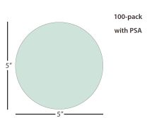 ÅngströmLap® Calcined Alumina Lapping Film Disc - 5 inch 0.3µm (micron), PSA