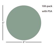 ÅngströmLap® Silicon Carbide Lapping Film Disc - 8 inch 30µm (micron), PSA