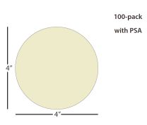 ÅngströmLap® Aluminum Oxide Lapping Film Disc - 4 inch 0.5µm (micron), PSA