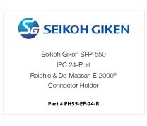 Seikoh Giken SFP-550 IPC 24-Port Reichle & De-Massari E-2000® Connector Holder