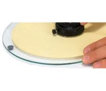 Ultra Tec 8" Glass Polishing Plate with Rubber Feet for Lapping Equipment