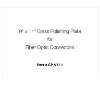 9" x 11" Glass Polishing Plate for Fiber Optic Connectors