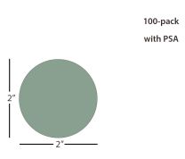 ÅngströmLap® Silicon Carbide Lapping Film Disc - 2 inch 30µm (micron), PSA