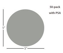 ÅngströmBrush® Silicon Carbide Flock Pile Lapping Film - 5 inch 3µm (micron), PSA