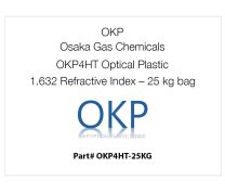 OKP Osaka Gas Chemicals OKP4HT Optical Plastic, 1.632 Refractive Index – 25 kg bag