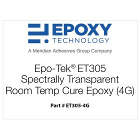 Epotrek Inj EPOTEK® 305 Spectrally Transparent Epoxy, Room Temp Cure (4g)