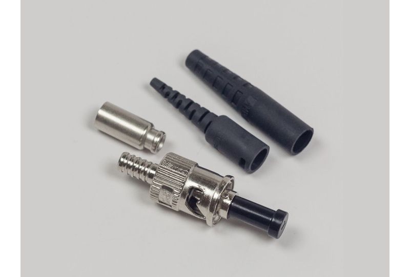 Amphenol ST Connector, 144µm Stainless Steel Ferrule, Metal Body