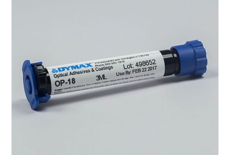 Dymax OP18 Temporary Fixturing UV Cure Adhesive, 3ml Syringe