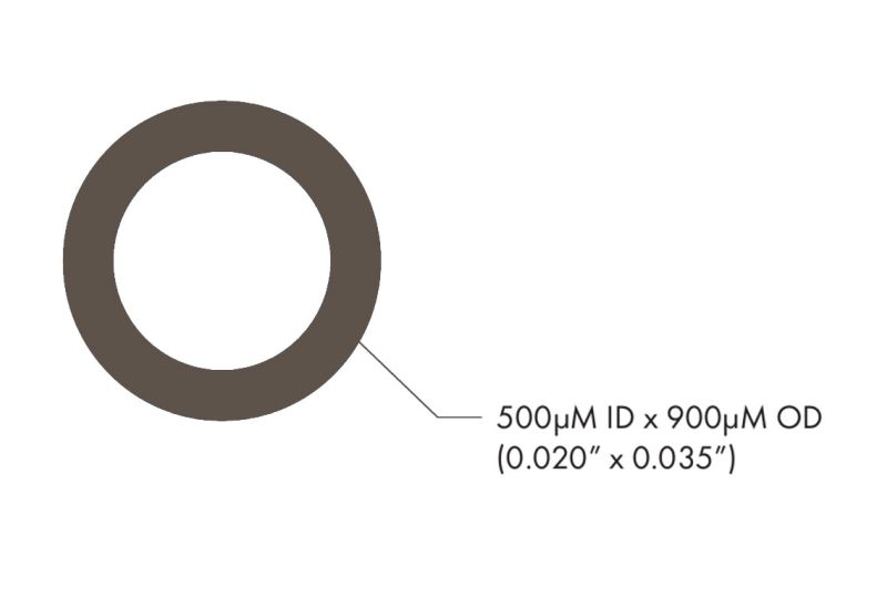 LightTube 900μm Furcation Tubing for 250μm Fiber, Hytrel - Brown