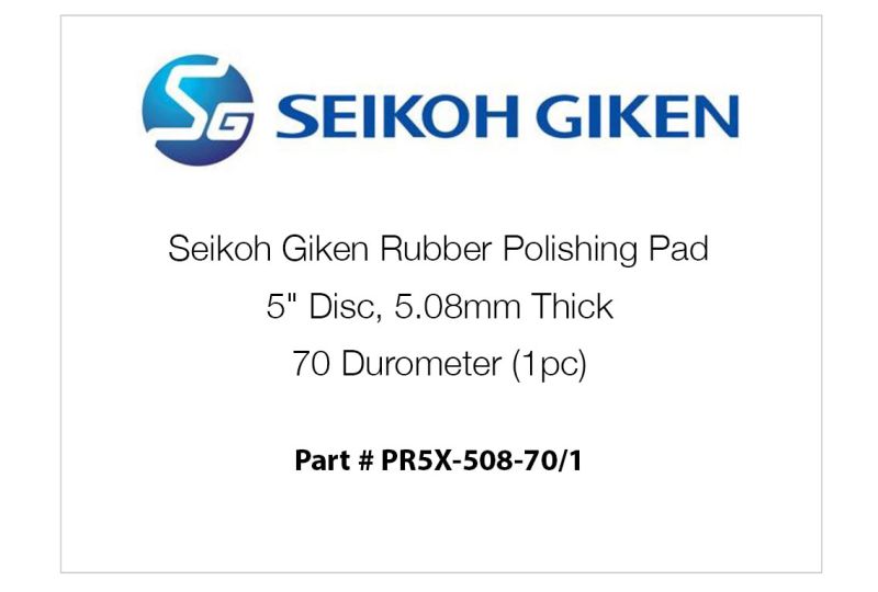 Seikoh Giken Rubber Polishing Pad, 5